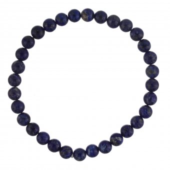 Bratara elastica din pietre semipretioase de 6 mm - lapis lazuli