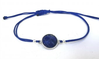 Bratara Lapis Lazuli cu snur conector