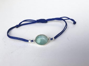 Bratara Larimar cu snur conector