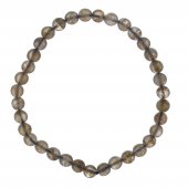 Bratara elastica din pietre semipretioase de 6 mm - labradorit