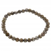 Bratara elastica din pietre semipretioase de 6 mm - labradorit