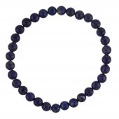 Bratara elastica din pietre semipretioase de 6 mm - lapis lazuli