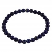 Bratara elastica din pietre semipretioase de 6 mm - lapis lazuli