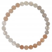 Bratara elastica din pietre semipretioase de 6 mm - piatra lunii