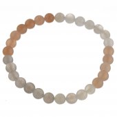 Bratara elastica din pietre semipretioase de 6 mm - piatra lunii