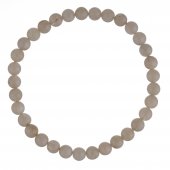 Bratara elastica din pietre semipretioase de 6 mm - piatra lunii alba