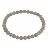 Bratara elastica din pietre semipretioase de 6 mm - piatra lunii alba