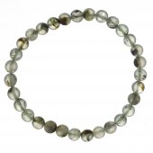 Bratara elastica din pietre semipretioase de 6 mm - prehnit