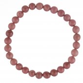 Bratara elastica din pietre semipretioase de 6 mm - rodonit