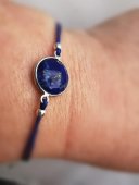 Bratara Lapis Lazuli cu snur conector